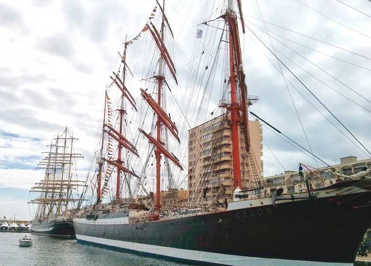 le Sedov et le Kruzenshtern à Sète